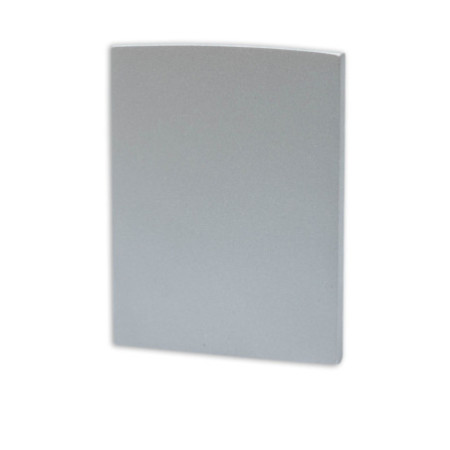 Endkappe EC115 silber für LAMP40, 2 Stück, mit Lichtfalle