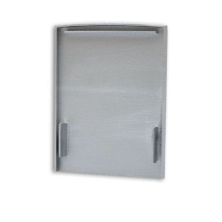 Endkappe EC115 silber für LAMP40, 2 Stück, mit Lichtfalle