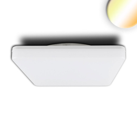 LED Decken/Wandleuchte 24W, weiß, eckig, 328x328mm, IP54, ColorSwitch 3000|4000K