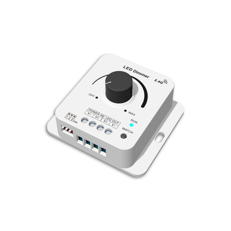 Sys-Pro Funk Multi-PWM Drehdimmer, 3s Soft-On/Soft-Off, 1 Kanal, 12-24V DC 8A, 36-48V DC 6A