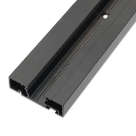 Gardinenprofil Curtain10 ONE, schwarz RAL9005, 200cm