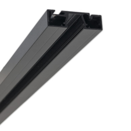 Gardinenprofil Curtain10 ONE, schwarz RAL9005, 200cm