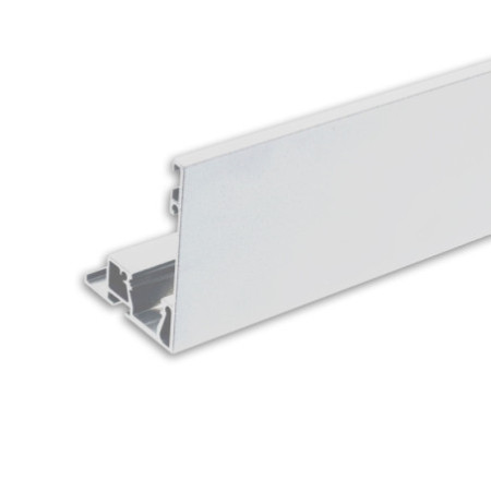 Karniesen-Blende VISOR mit Lichtlinienoption für Gardinenprofil Curtain, weiß RAL 9010