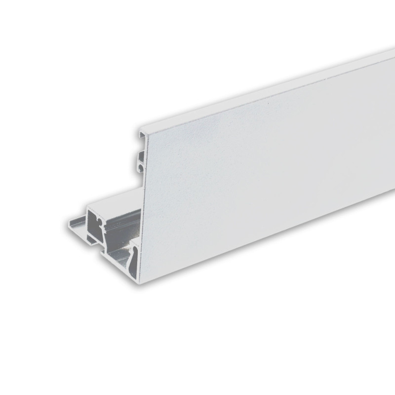 Karniesen-Blende VISOR mit Lichtlinienoption für Gardinenprofil Curtain, weiß RAL 9010
