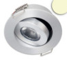 LED Einbauleuchte MiniAMP alu gebürstet, 3W, 24V DC, warmweiß, dimmbar
