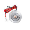 LED Einbauleuchte MiniAMP alu gebürstet, 3W, 24V DC, warmweiß, dimmbar