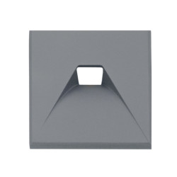 Cover Aluminium eckig 2 dunkelgrau für Sys-Wall68