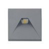 Cover Aluminium eckig 2 dunkelgrau für Sys-Wall68