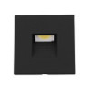 Cover Aluminium eckig 3 schwarz für Sys-Wall68