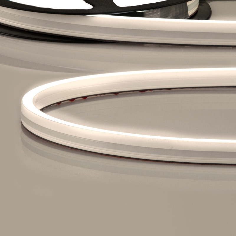 LED NEON930 Flexband B08H12, 24V DC, 12W, IP67, 3000K, 5m Rolle, 140 LED/m, inkl. Montageclips