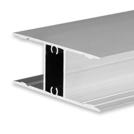 LED Aufbauleuchtenprofil HIDE DOUBLE Aluminium eloxiert, 200cm