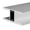 LED Aufbauleuchtenprofil HIDE DOUBLE Aluminium eloxiert, 200cm