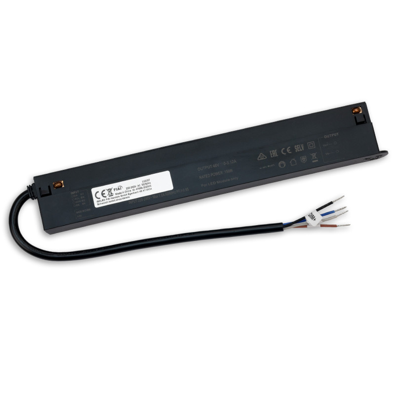 Track48 Inline-Trafo schwarz, 150W, 48V DC