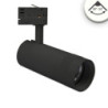 3-Phasen Schienenstrahler fokussierbar, 24W, 20°-55°, schwarz matt, 4000K