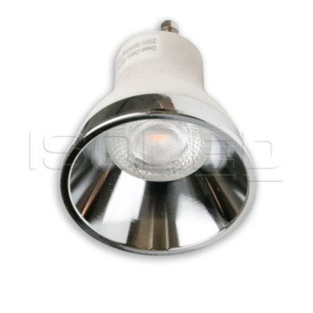Cover für LED Spot und LED Modul SYS-GU10, alu glänzend, rückversetzt, UGR unter 12