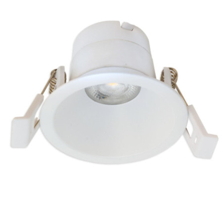 LED Einbaustrahler BACK60, weiß matt, rund, 5W, CRI90, 2700K, rückversetzt, UGR unter 12, dimmbar