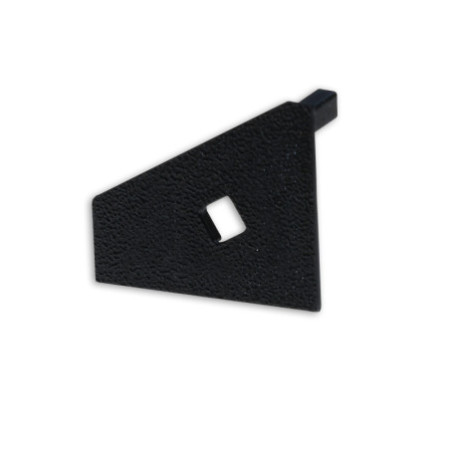 Endkappe EC111R schwarz für Profil CORNER18 mit Kabeldurchführung, rechts 1 STK