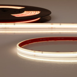 LED Flexband 230V COB, 14W/m, 10m Rolle, 3000K, CRI90, IP67, male-Stecker einseitig