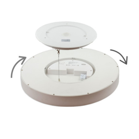 LED Hängeleuchte UGR unter 19 2H, weiß, 80W|100W, IP42, DN1000, 2700|3000|4000K, dimmbar, exkl. Kabel