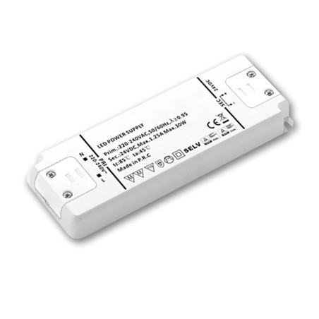 LED Trafo 24V/DC, 0-30W, SELV, ultraflach
