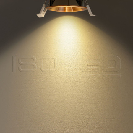 LED Einbaustrahler BACK60, rosegold, rund, 5W, CRI90, 3000K, rückversetzt, UGR unter 12, dimmbar