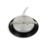 LED Möbeleinbaustrahler Mini AMP schwarz, rund, 3W, 120°, 12V DC, warmweiß 3000K, dimmbar