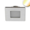 LED Möbeleinbaustrahler MiniAMP ALU gebürstet, eckig, 3W, 120°, 24V DC, 1900-4000K CCT, dimmbar