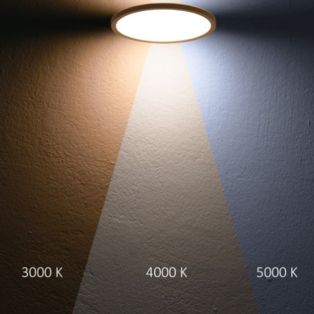 LED Deckenleuchte Slim400 PRO, 25W, weiß, rund, IP44, DN400, 3000|4000|5000K, Up&Down