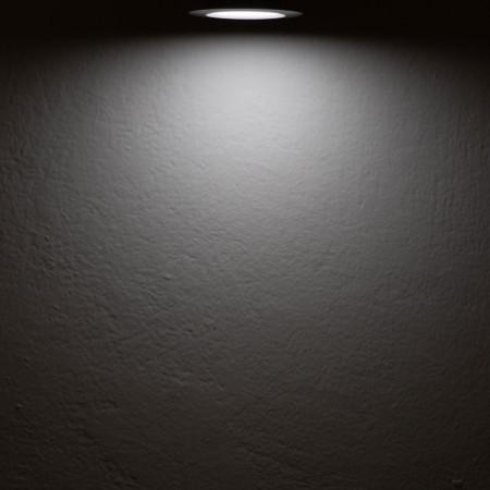 LED Möbeleinbaustrahler Mini AMP ALU gebürstet, rund, 3W, 120°, 12V DC warmweiß 3000K, dimmbar
