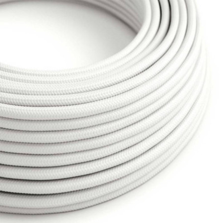 Kabel Stoff-ummantelt, weiß, 2x0,75mm² AWG18, Meterware