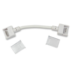 Kontakt-Verbinder mit Kabel (max. 5A) O1-412 für 4-pol. IP68 Flexstripes mit Breite 12mm, Pitch  über 8mm
