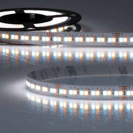 LED CCC Amber+SkyBlue Flexband, 10W+10W, 10m Rolle, 48V, IP20