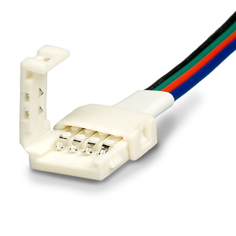 Clip-Kabelanschluss (max. 5A) C1-410 für 4-pol. IP20 Flexstripes mit Breite 10mm, Pitch über 12mm