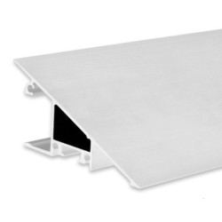 LED Aufbauleuchtenprofil HIDE TRIANGLE Aluminium weiß RAL 9003, 200cm