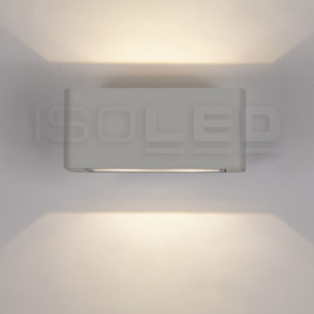 LED Wandleuchte Up&Down 4x3W CREE, IP54, silbergrau, warmweiß
