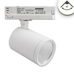 3-Phasen Schienenstrahler, 35W, 38°, weiß matt, 4000K, CRI90