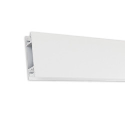 Wandprofil Versa Up&Down für 12mm Flexstripes, mit 42x21.5mm Platz für Netzteil, weiß, 200cm