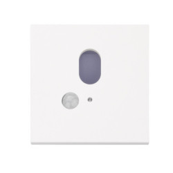 Cover Aluminium eckig 1 weiß, für Wandeinbauleuchte Sys-Wall68 mit PIR Sensor