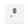 Cover Aluminium eckig 1 weiß, für Wandeinbauleuchte Sys-Wall68 mit PIR Sensor