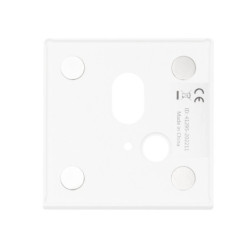 Cover Aluminium eckig 1 weiß, für Wandeinbauleuchte Sys-Wall68 mit PIR Sensor