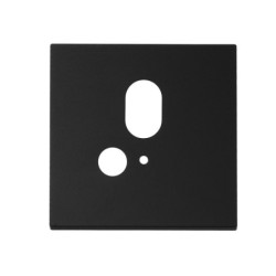 Cover Aluminium eckig 1 schwarz, für Wandeinbauleuchte Sys-Wall68 mit PIR Sensor