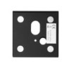 Cover Aluminium eckig 1 schwarz, für Wandeinbauleuchte Sys-Wall68 mit PIR Sensor