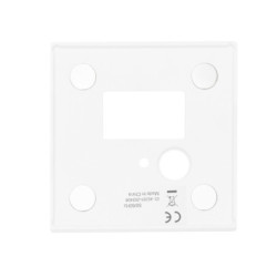 Cover Aluminium eckig 3 weiß, für Wandeinbauleuchte Sys-Wall68 mit PIR Sensor