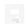 Cover Aluminium eckig 3 weiß, für Wandeinbauleuchte Sys-Wall68 mit PIR Sensor
