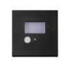 Cover Aluminium eckig 3 schwarz, für Wandeinbauleuchte Sys-Wall68 mit PIR Sensor