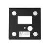 Cover Aluminium eckig 3 schwarz, für Wandeinbauleuchte Sys-Wall68 mit PIR Sensor