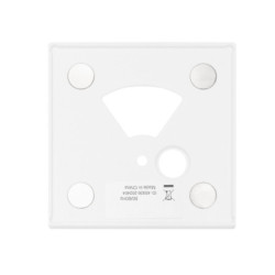 Cover Aluminium eckig 2 weiß, für Wandeinbauleuchte Sys-Wall68 mit PIR Sensor