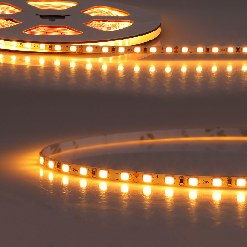 LED CRI819 Flexband, 24V DC, 15W, IP20, Amber, 5m Rolle, 120 LED/m
