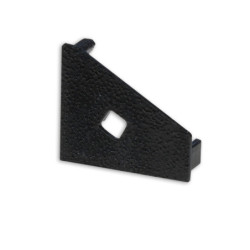 Endkappe EC111L schwarz für Profil CORNER18 mit Kabeldurchführung, links 1 STK