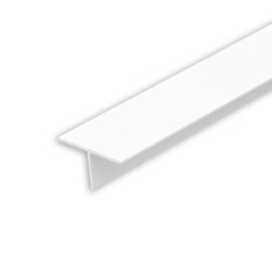 LED Trockenbau T-Profil 12, weiß RAL 9003 200cm